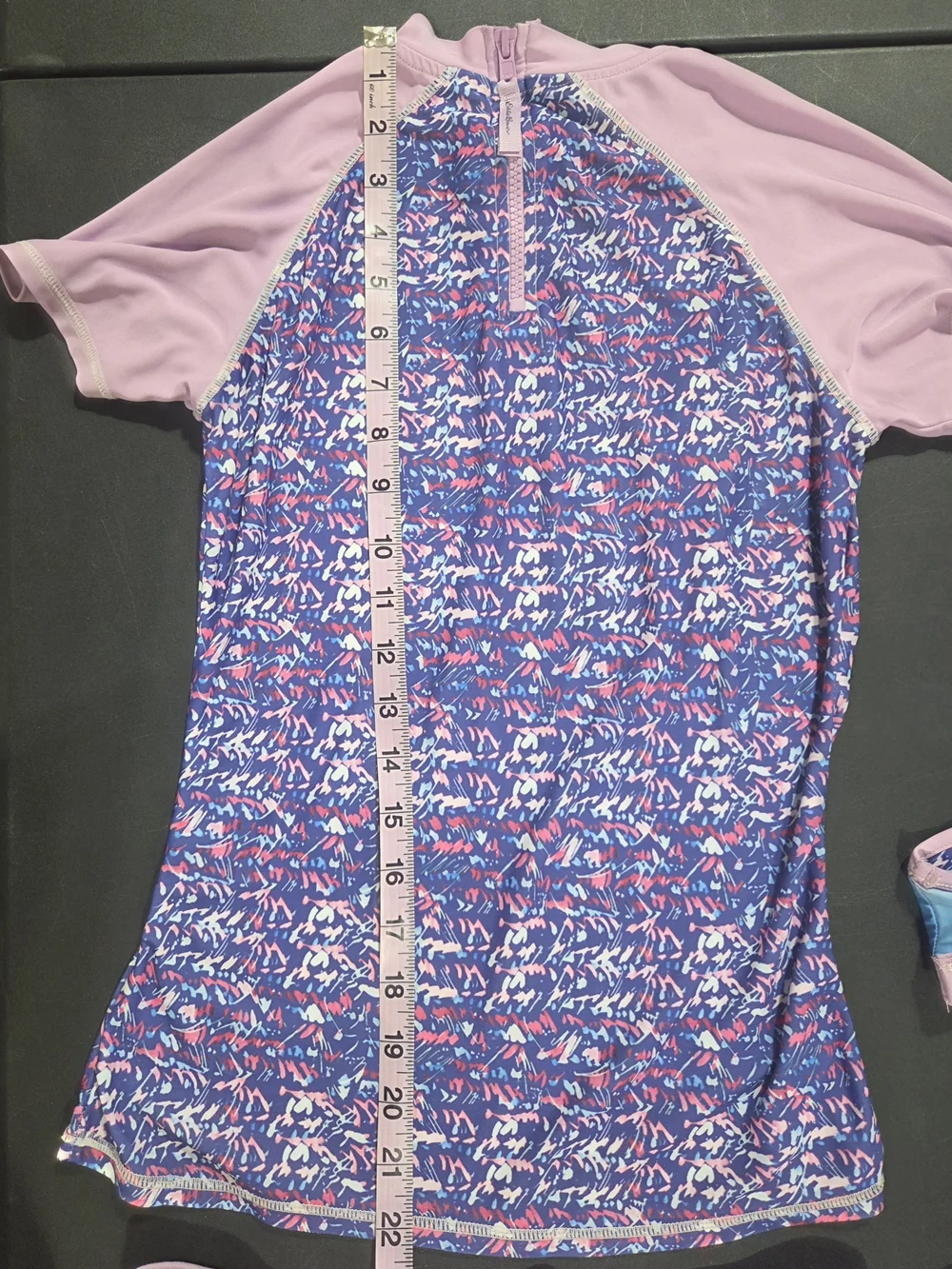 Kids Purple Floral Rash Guard Swim Set - 4-Piece